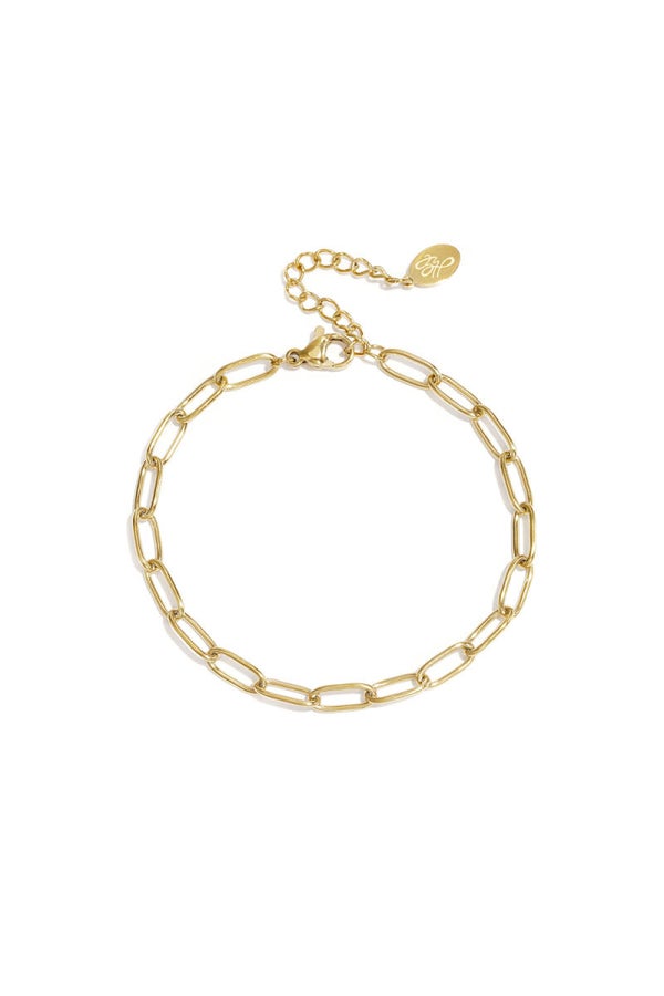 Schakelarmband - Goud