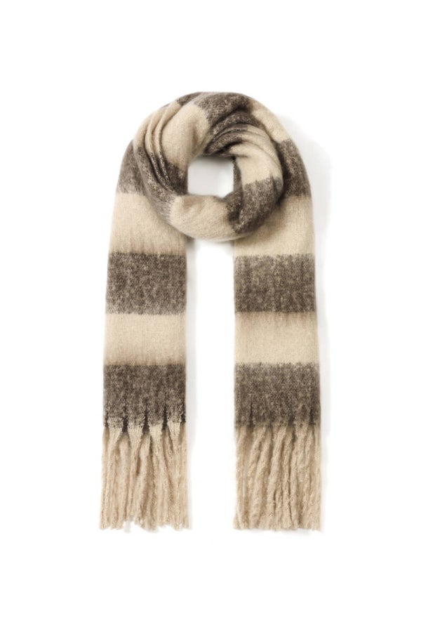 Wintersjaal Gestreept - Beige