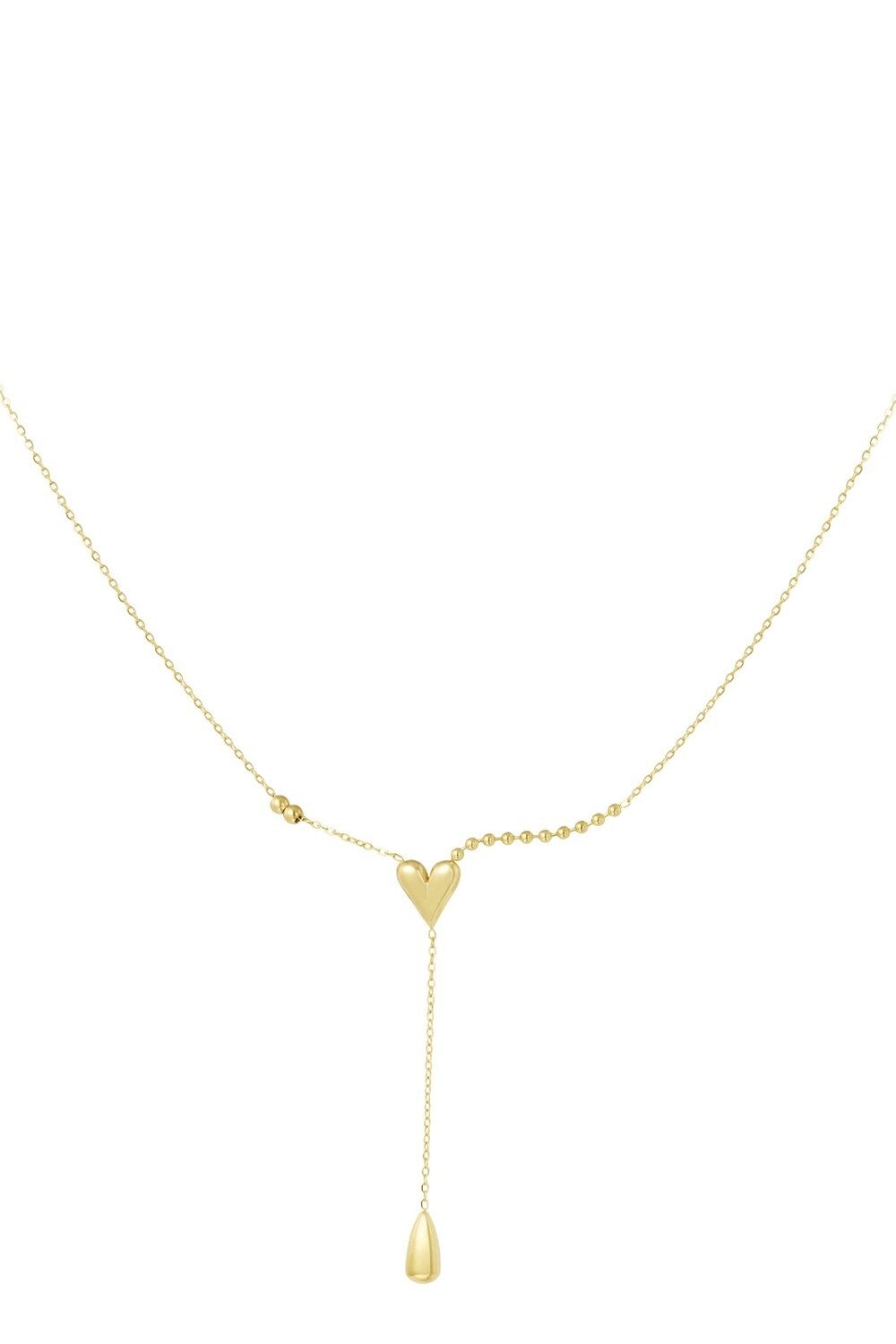 Ketting Heart Drop - Goud