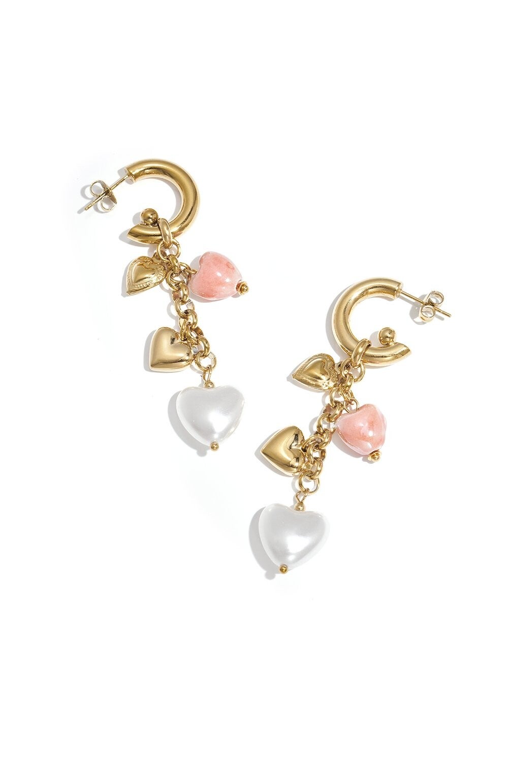 Oorbellen Met Hangende Hartjes