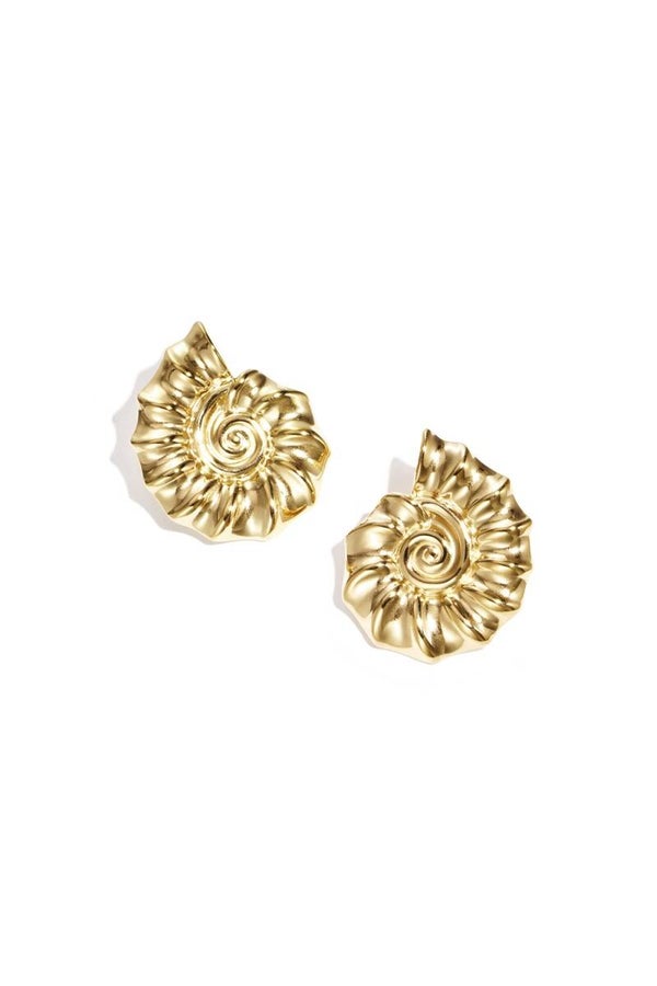 Oorknoppen Schelp - Goud