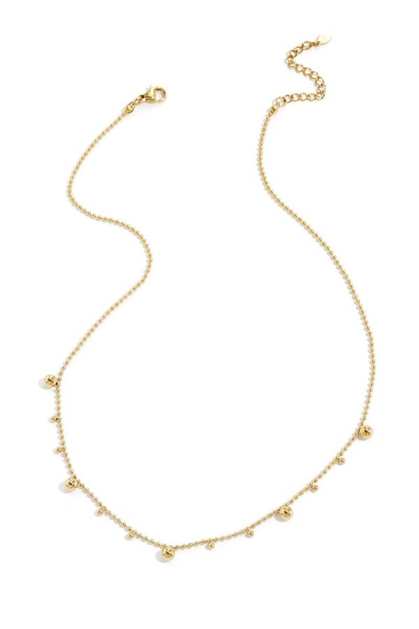 Ketting Met Bolletjes - Goud