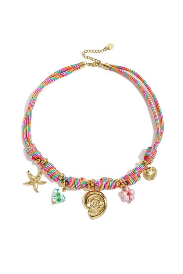 Touw Ketting Met Schelp Charms