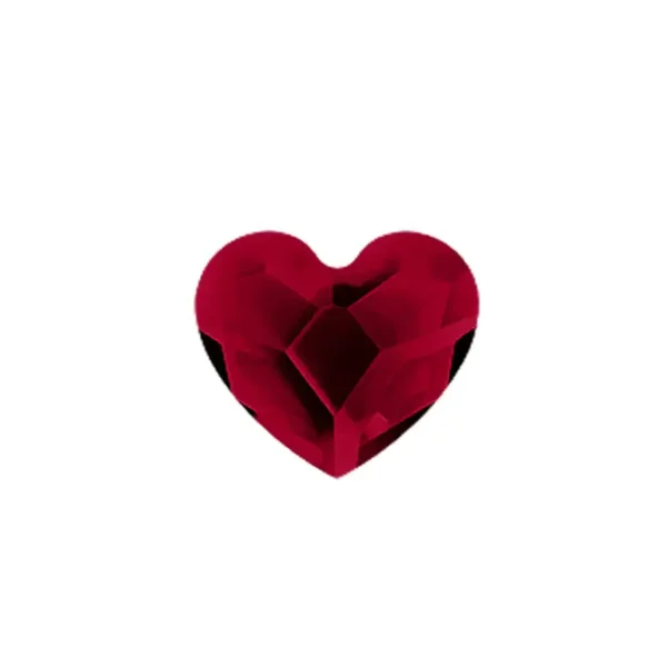 CH3085 - January Garnet Heart Birthstone