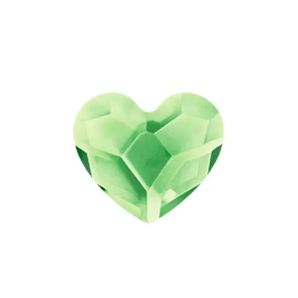 CH3092 - CH3020 - August Peridot Heart Birthstone