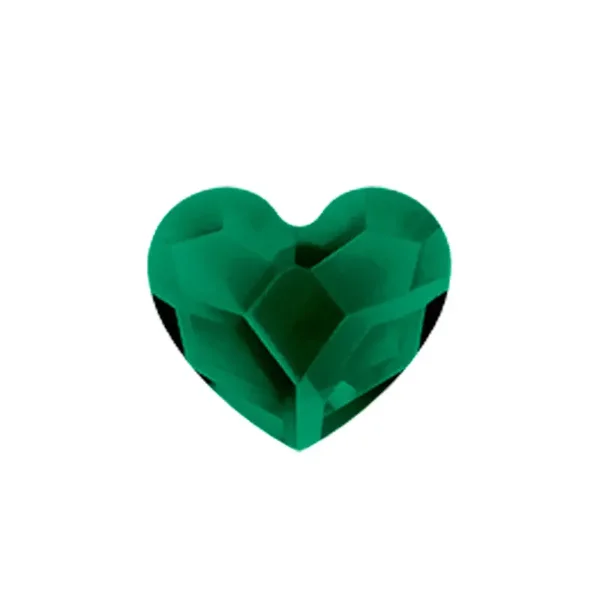 CH3089 - May Emerald Heart Birthstone