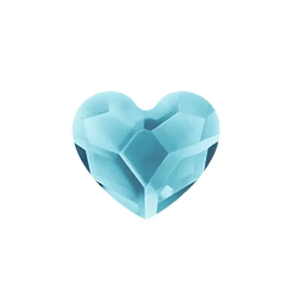 CH3087 - CH3015 - March Aquamarine Heart Birthstone