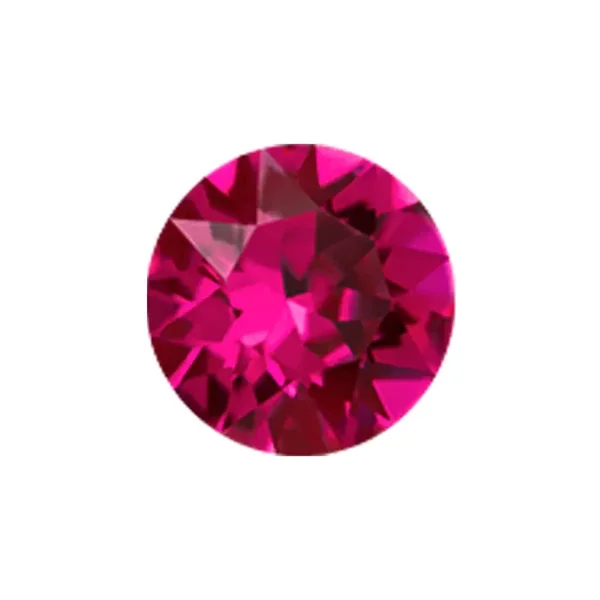 CH3079 - July Ruby Round Birthstone