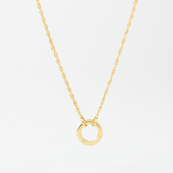 CN4107G - Gold Dainty Rope Catcher Necklace