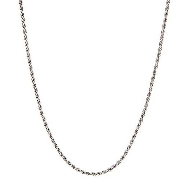CN5060 - "Silver Vintage Rope Chain. 32-34"""