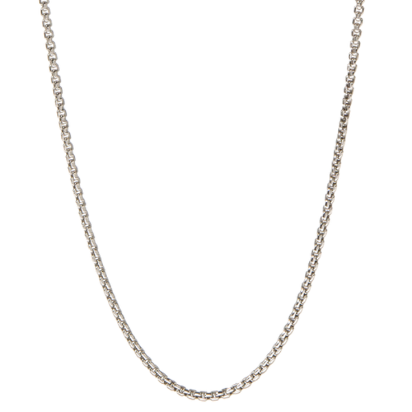 CN5076 - "Silver Dainty Box Chain. 16-19"""