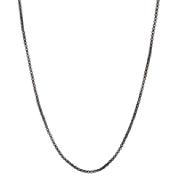 CN5092 - "Black Dainty Box Chain 16-19"""