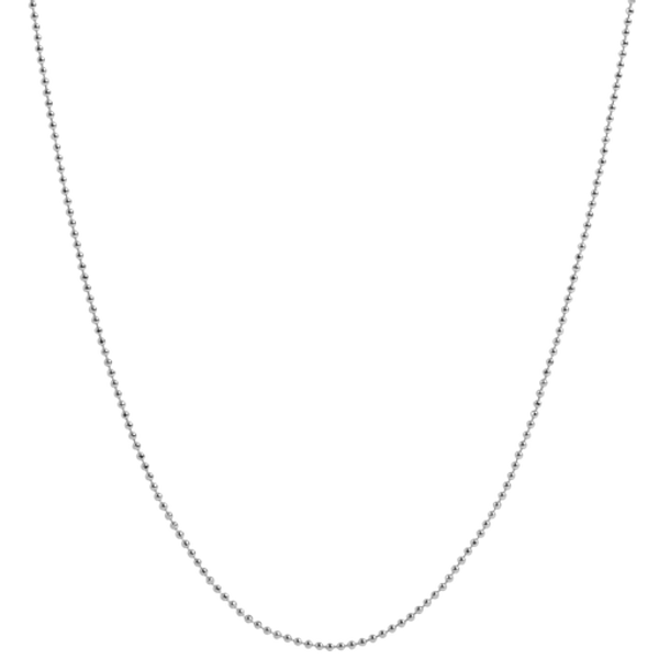 CN5095 - "Silver Dainty Faceted Ball Chain 18-20"""