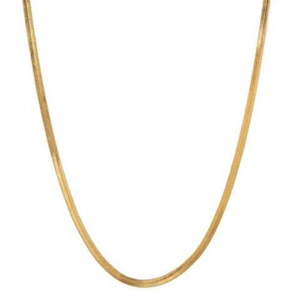 CN6060 - "Gold Flat Snake Chain 18-20"""