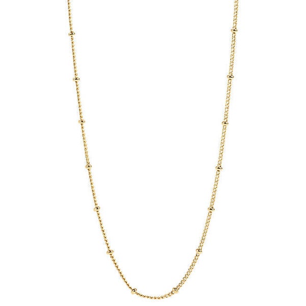 CN6068 - "Gold Ball Station Chain - 18-20"""