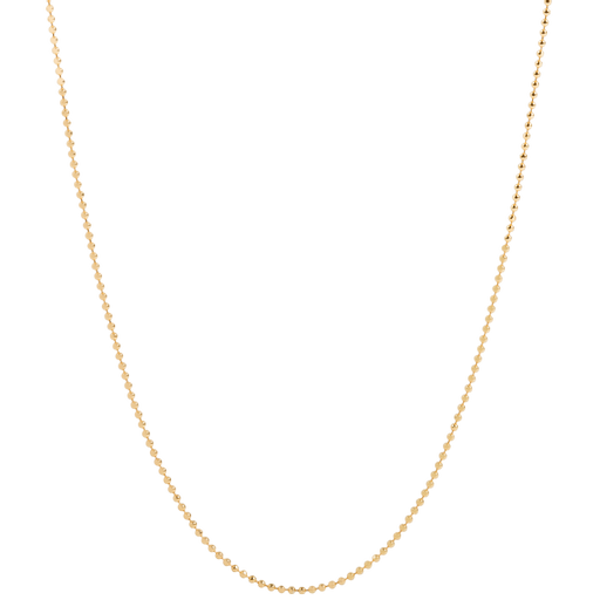 CN6095 - Gold Dainty Faceted Ball Chain - 18-20”