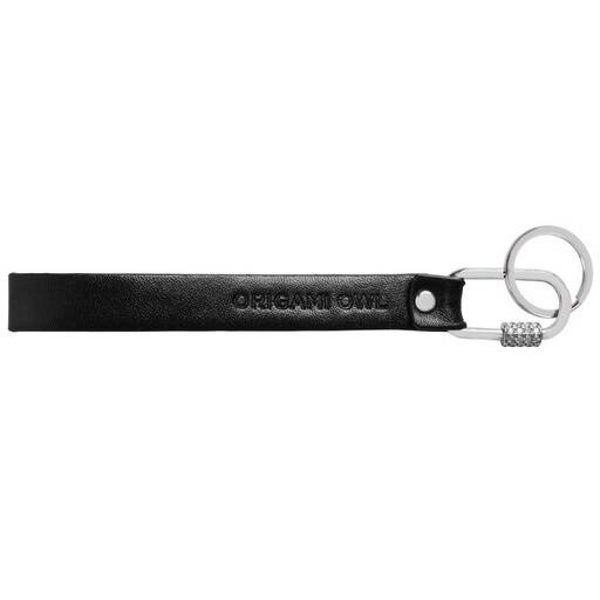 AS4001 - Black Keychain with crystals