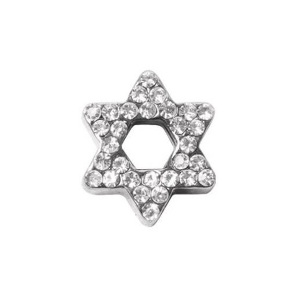 CH3364 - Silver Pave Star of David