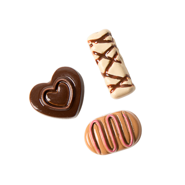 CH3370 - Trio of Chocolates Charms set/3