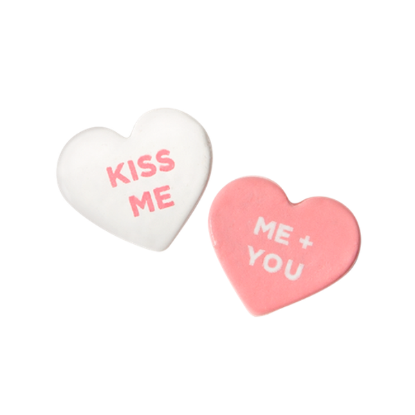 CH3373 - Mini Conversation Hearts Charm set/2