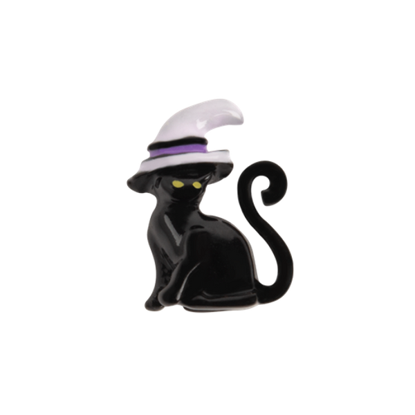 CH3427 - Black Cat with witches hat