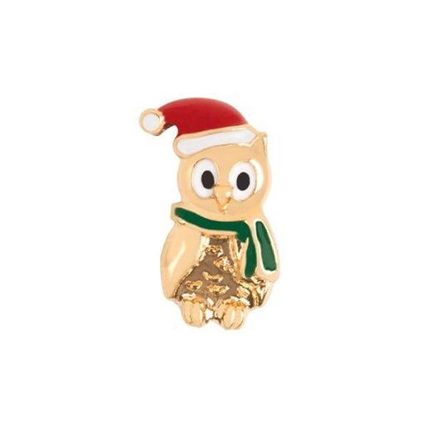 CH3457 - Gold Christmas Owl