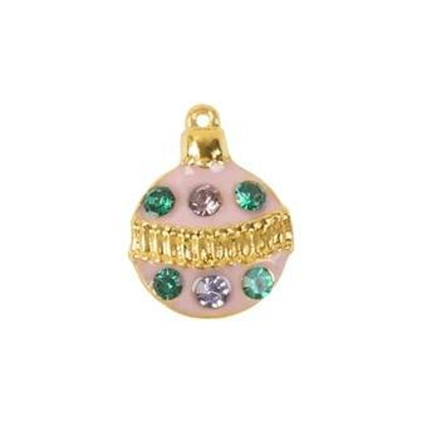 CH3527 Pink Pave Ornament