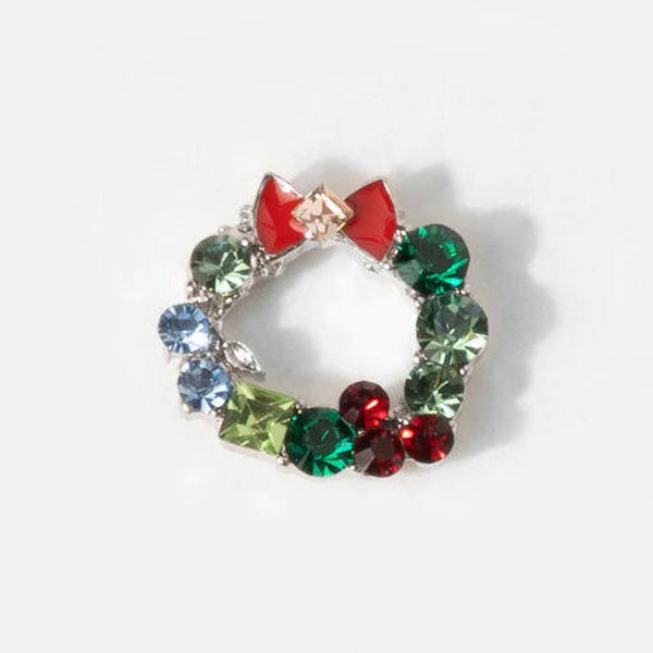 CH3727 - Crystal Wreath Charm