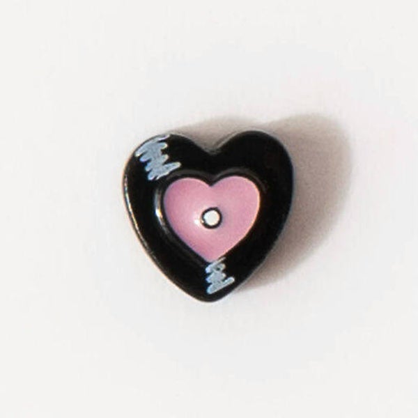CH3753 - Black Heart Record Charm