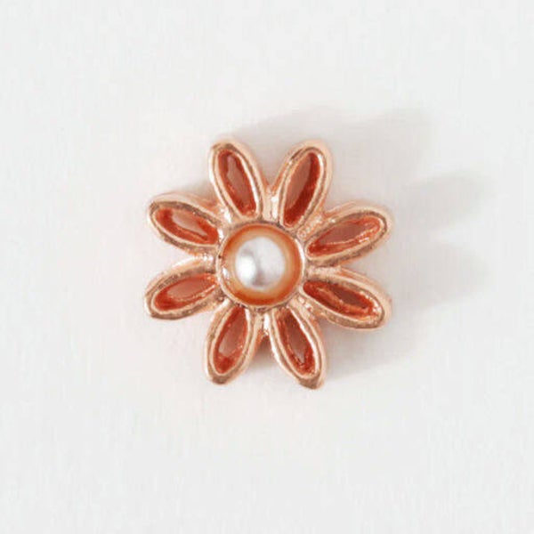 CH3792 - Rose Gold Flower with Pearl