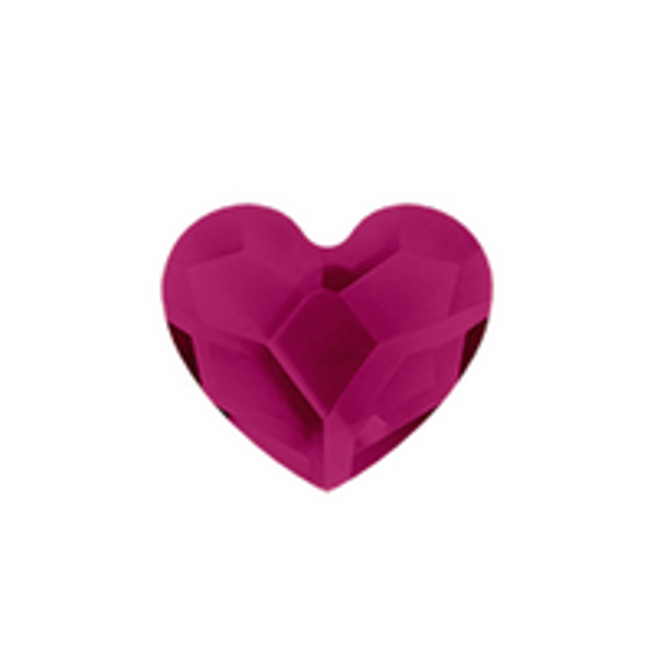 CH3091 - July Ruby Heart Birthstone
