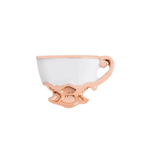 CH3480 - Rose Gold & White Teacup