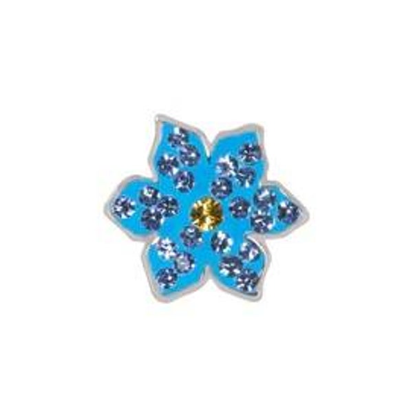 CH3574 - Light Blue Crystal Flower