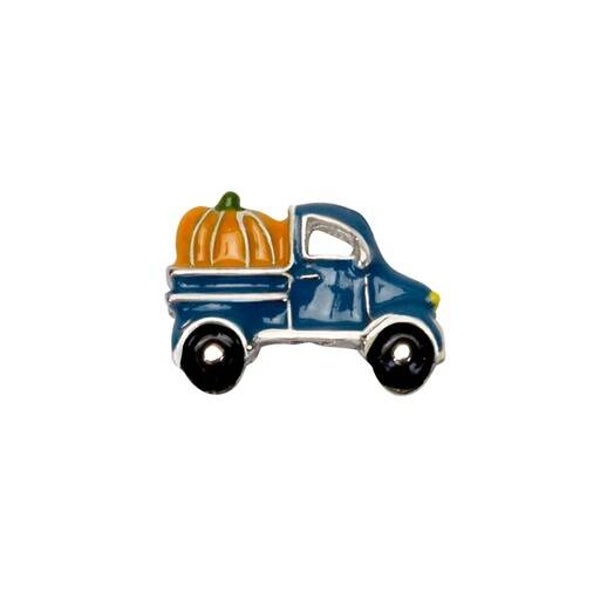 CH3598 - Pumpkin in a Pickup Truck Charm