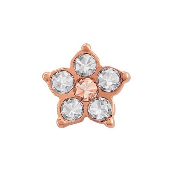 CH4152 - Rose Gold Sparkle Flower