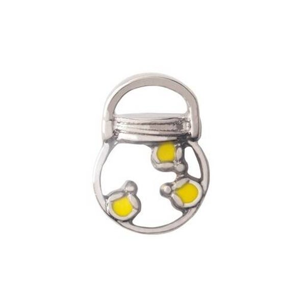 CH4156 - Silver Firefly Jar Charm