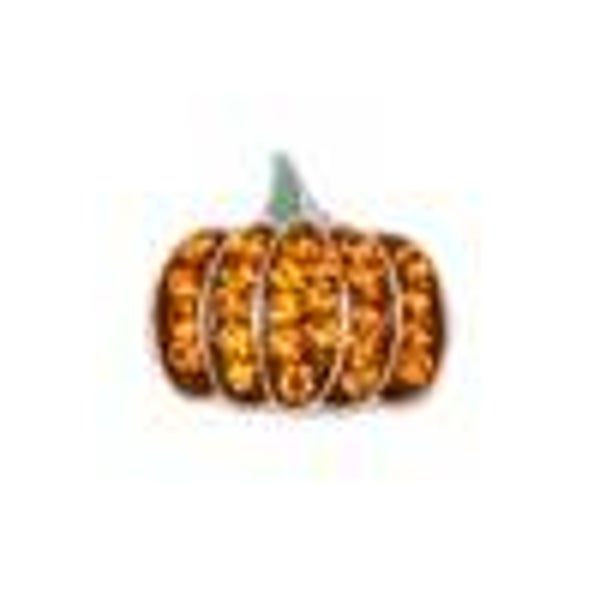 CH3614 - Orange Crystal Pumpkin Charm