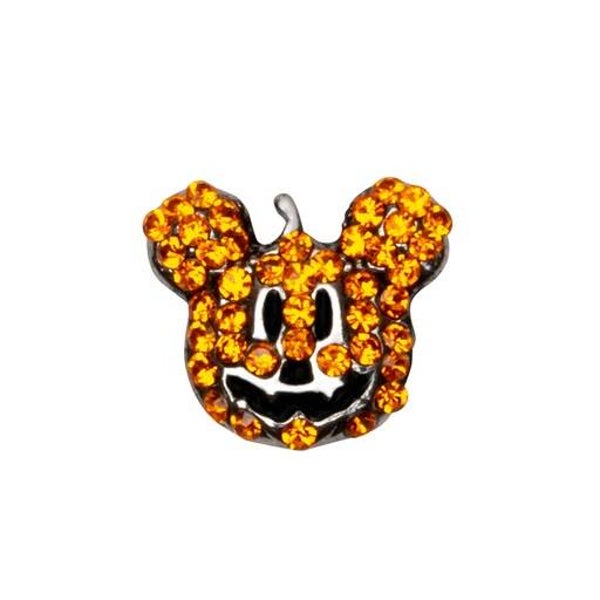 CH3616 - Disney Mickey Mouse Crystal Pumpkin Charm