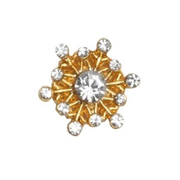 CH3630 - Gold Crystal Snowflake