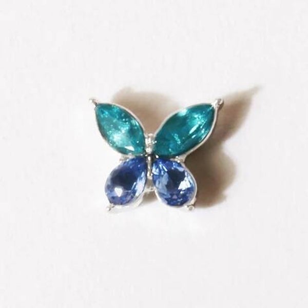 CH3663 - LUXE Crystal Blue Butterfly Charm