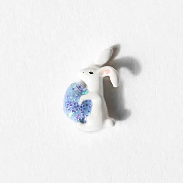 CH3664 - Easter Bunny w/Glitter Egg Charm