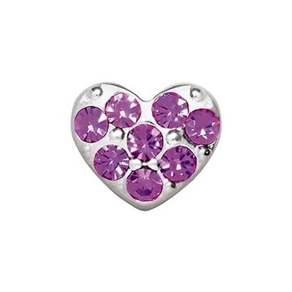 CH9014 - Purple Crystal Heart