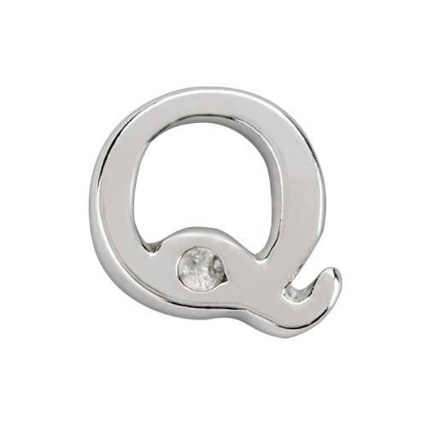 CH8069 - Uppercase Silver Letter Q
