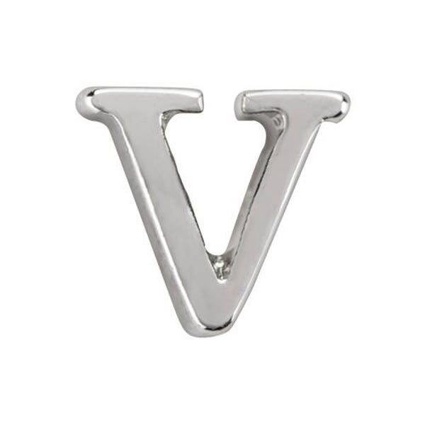 CH8074 - Uppercase Silver Letter V