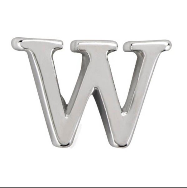 CH8075 - Uppercase Silver Letter W