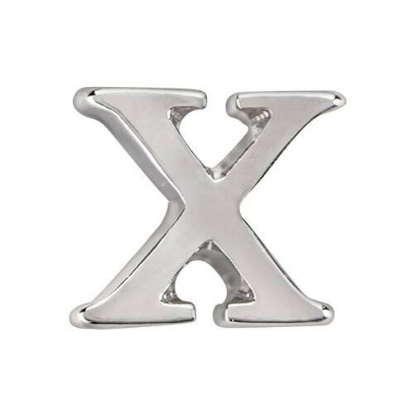 CH8076 - Uppercase Silver Letter X