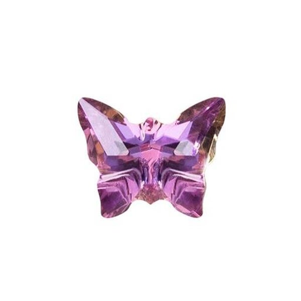 CH8114 - Crystal Vitrail Light Butterfly Locket Figurine