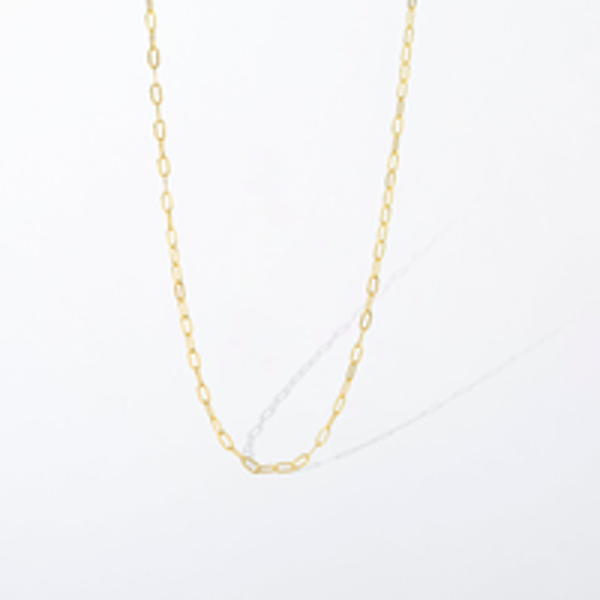 CN6116 - Gold Dainty Paperclip Charm Necklace Chain