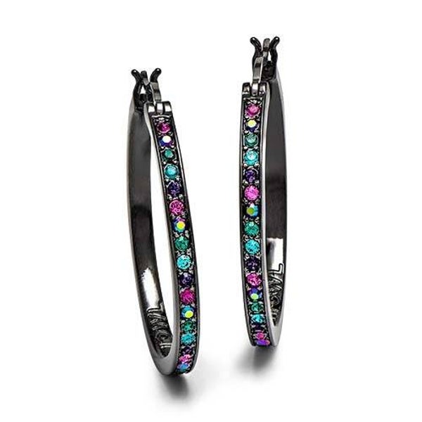 ER1022 - Eye Candy Jewel Hoop Earrings