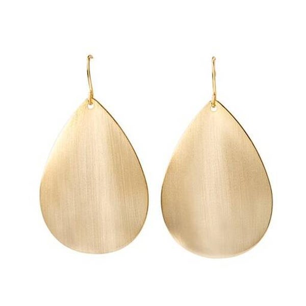 ER1040 - Gold Teardrop Drop Earrings